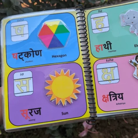 Interactive Hindi consonant book