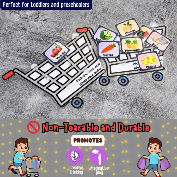 educational shopping cart kit for 2 year olds