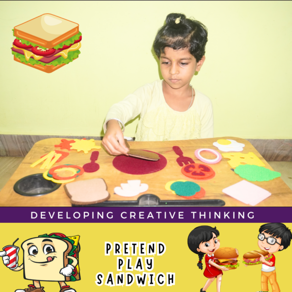 Toy sandwich making kit